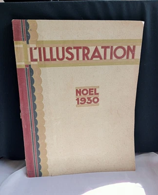 L’illustation Magazine Christmas 1930 Retro Art Deco Prints Frame Advertising Foto 1 de 4