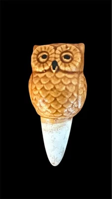 Espiga de rega vintage de cerâmica coruja, também conhecida como tender de plantas - Imagem 1 de 4