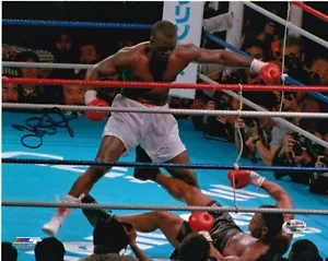 BUSTER DOUGLAS SCHWERGEWICHT CHAMPION KÄMPFEN TYSON ACTION SIGNIERT 8x10 - Bild 1 von 1
