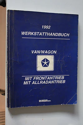 1992 Jeep Chrysler Van Wagon Ergänzungsband Werkstatthandbuch - Bild 1 von 2