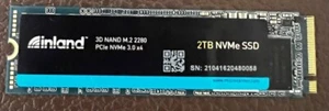 Inland Premium 2TB SSD 3D NAND M.2 2280 PCIe NVMe 3.0 x4 Solid State Drive - Picture 1 of 1
