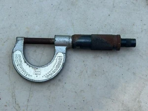 Sears No. 40707 0-1" Outside Micrometer Machinist Caliper - .001 - Picture 1 of 10
