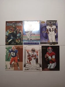 Lot Of Football Cards 6 Players, Mac Jones, Earnest Graham Kevin Hardy, Brent... - Picture 1 of 14