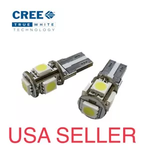 2- T10 168 194 LED License Plate Light Bulb Part Luces 6k WHITE Chevy Silverado - Picture 1 of 4