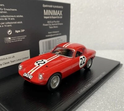 Lotus Elite No.22 Goodwood 1961 Spark 1/43 #S8216 Foto 1 de 2
