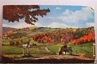 Vermont VT Farm Country Rolling Hills Postcard Old Vintage Card View Standard PC