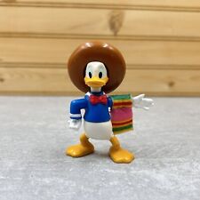 Vintage Disney Donald Duck 3" Toy Figure The Three Caballeros Mexican Sombrero