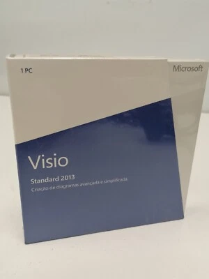Microsoft Visio 2013 Standard A++ Portuguese Africa DVD 32/64bit FATTURA IVA - Immagine 1 di 3