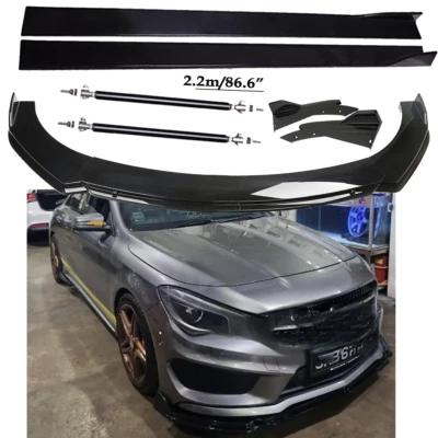 Front Bumper Lip Spoiler Diffuser Splitter Rear Side Skirt For Mercedes-Benz CL Foto 1 de 4