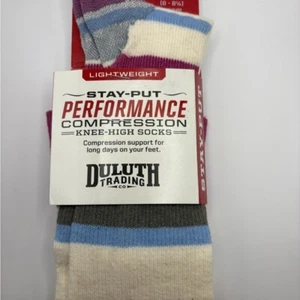 Calze sportive Duluth Trading Co blu e rosa comfort per prestazioni - Foto 1 di 3