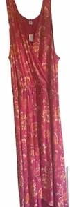 NWT Hot Pink Sundress. XXL Tall. Old Navy. Hi/low Hem. - Picture 1 of 8
