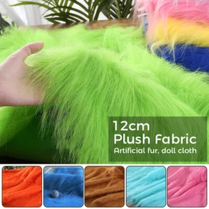 Long Plush 12CM Faux Fox Fur Fabric Doll Soft DIY Cosplay 50*170cm Cloth DIY NEW - Photo 1/35