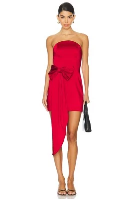 Amanda Uprichard Red Bow Venice Dress Size Large (MSRP $ 290) - Image 1 of 3
