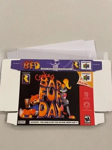 CONKERS BAD FUR DAY - NINTENDO 64 N64 - BOX ONLY + PROTECTOR - Picture 1 of 1