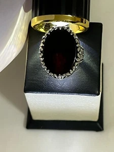 Herren Silber 925 Ring Jemen Achat Aqeeq Luxus Geschenk خاتم عقيق يمني شفة العبد نادر - Bild 1 von 12