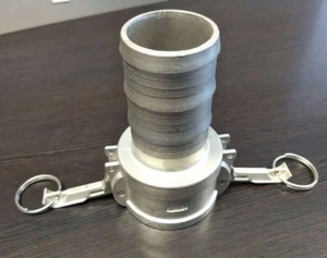 4" Inch Camlock Fitting Type C 316 Stainless Steel Socket Camlock x Hose Barb - Picture 1 of 1