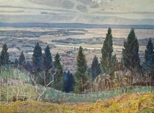 1920 Vintage Illustration Snake River by Gardner Symons - Picture 1 of 2