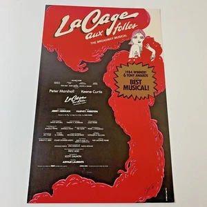 La Cage Aux Folles Theater Broadway Window Card Poster 1983 - Bild 1 von 11