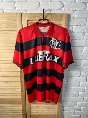 FLAMENGO HOME JERSEY RETRO REPLICA FOOTBALL SOCCER SHIRT 1994-95 REMACE MENS XL - Image 1 of 4