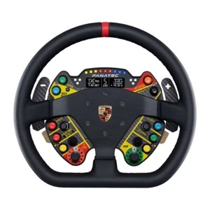 Fanatec Podium Steering Wheel Porsche 911 GT3 R Leather PC/PS5/4 - Picture 1 of 7
