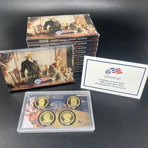 Lot of 10 - 2008 US Mint Presidential $1 Coin Gem Proof Set COA OG Packaging 4 - Picture 1 of 5