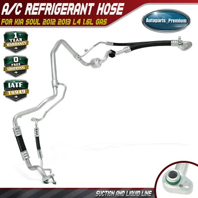 Conjunto de manguera de línea líquida y succión de aire acondicionado para Kia Soul 2012 2013 L4 1,6 L gas Foto 1 de 4