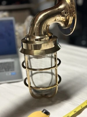 Nautical Brass Bulkhead Wall Light,Vintage Retro Wall Sconce,Industrial Light... - Image 1 of 4
