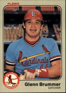 1983 Fleer St. Louis Cardinals Baseball Card #4 Glenn Brummer