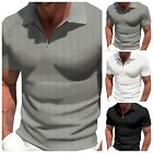 Polo Shirts For Men With Pocket XL XXL 3XL Large Short Sleeve Casual Tops Golf