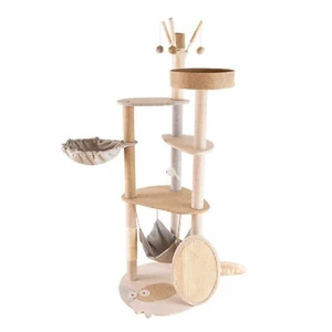 Árbol para gatos, Torre de escalada con plataforma, Rascador de varios niveles - Imagen 1 de 6