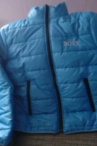 * TOP * Steppjacke Kurzjacke Damen Blau glänzend Gr. XL - Bild 1 von 6