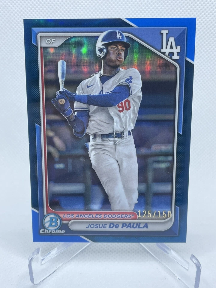 2024 Bowman Chrome Prospect Blue Josue De Paula BCP-12 125/150 LA Dodgers - Image 1 of 1