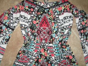 Womens Material Girl Romper Size Small Cold Shoulder