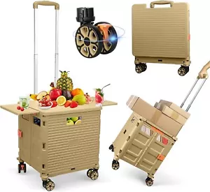 Carrello Portatile Pieghevole Cassa Rotante su Ruote per Insegnanti Tote Basket 80 libbre - Foto 1 di 24