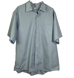 Camisa con botones azul manga corta Geoffrey Beene para hombre XL secado rápido sin arrugas - Imagen 1 de 6