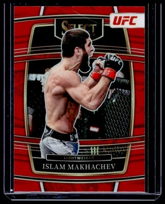 2022 Panini Select UFC Islam Makhachev Red Prizms 29 #/99 - Image 1 of 2
