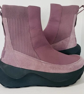 The North Face Halseigh Knit Winter Snow Boots NF0A817P Women’s 11 Mauve Black - Image 1 of 4