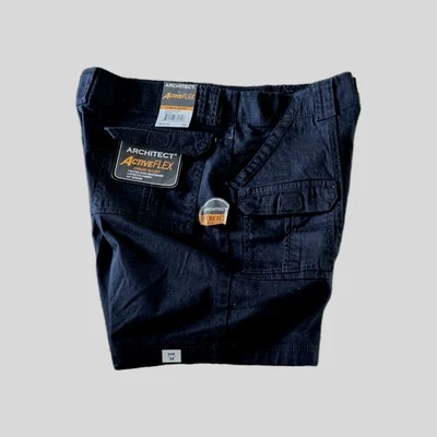Short Architect Cargo Active Flex Masculino 34 Preto Frente Plana 6 Bolsos Novo com etiquetas Elástico - Imagem 1 de 4