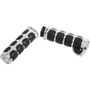 Kuryakyn 6212 Chrome Premium ISO Grips with Throttle Boss For Harley Cable Op. - Picture 1 of 1