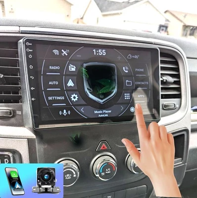 Manual AC Radio For 2013-2019 Dodge Ram 1500 2500 3500 Android 12 Carplay Stereo - Изображение 1 из 4