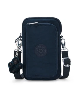 Kipling TELMO Portafoglio Piccolo con Tracolla Rimovibile - Blu Blu Blu 2 RRP £59 - Foto 1 di 4