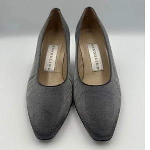 Bandolino Metallic Gray Pointy 3" Pumps Womens Size 8M - Picture 1 of 6