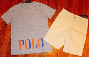 POLO RALPH LAUREN AUTHENTIC BOYS ORIGINAL BRAND NEW 2Pc SHORTS SET Size 6, NWT - Picture 1 of 4