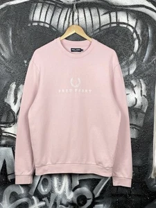 Fred Perry Sweatshirt mit gesticktem Logo rosa Herren Größe M » - Bild 1 von 7