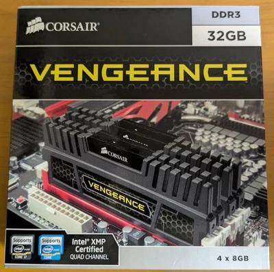 Corsair Vengeance CMZ32GX3M4A1600C9 32GB DDR3-1600MHz 4x8GB Tested - Image 1 of 4