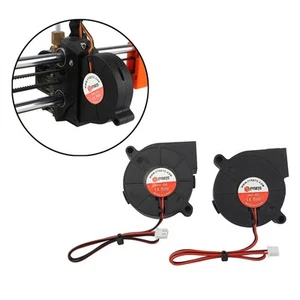 2x Ventilateur Ventilateur 50mm 24V 5015 Double Roulement à Billes 50x15mm pour Imprimante 3D - Photo 1/7