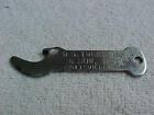 D G YUENGLING SONS BEER BOTTLE OPENER POTTSVILLE PA PRE PROHIBITION ADVERTISING