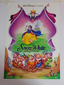 Disney SNOW WHITE Original THEATER-USED Movie Poster 27x40 Rolled #'d DS -C7b - Foto 1 di 12