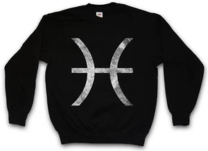 ZODIAC SIGN PISCES PULLOVER SWEATSHIRT Star Sign Astrology Horoscope - Picture 1 of 1