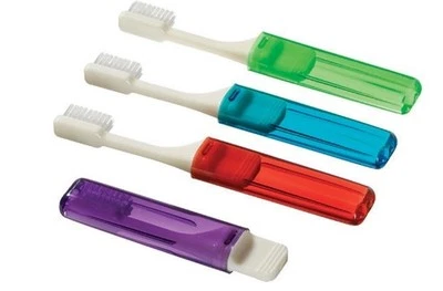 Plak Smacker Travel V-Trim Toothbrush (4 count)